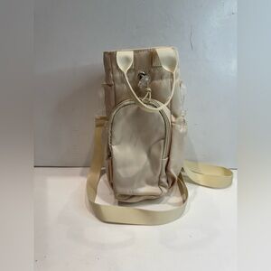 ETRONIK Insulated Water Bottle Holder Bag - Beige Travel Sling